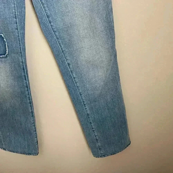 Loft Modern Straight Distressed Jeans Size 6 - Picture 3 of 12